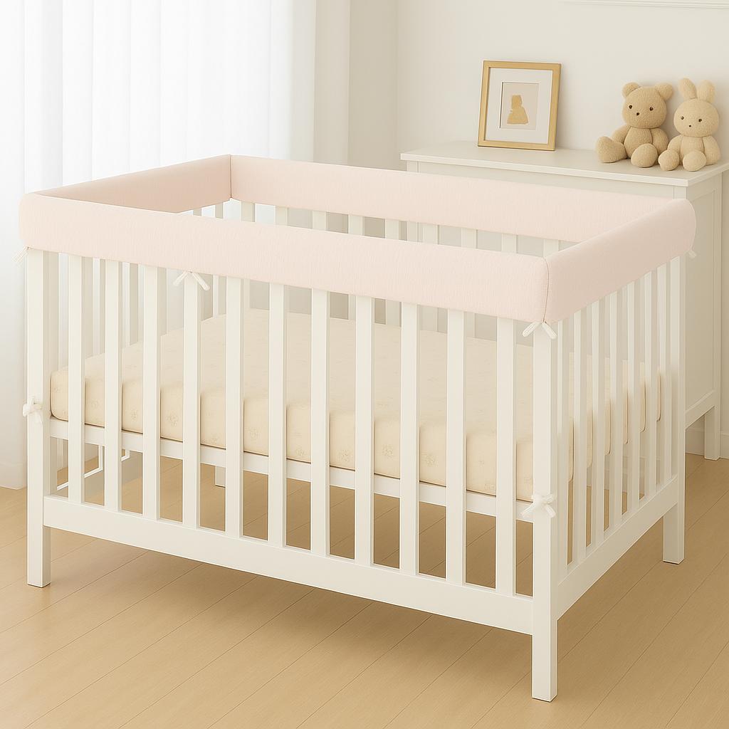 Blush Crib Rail Cover