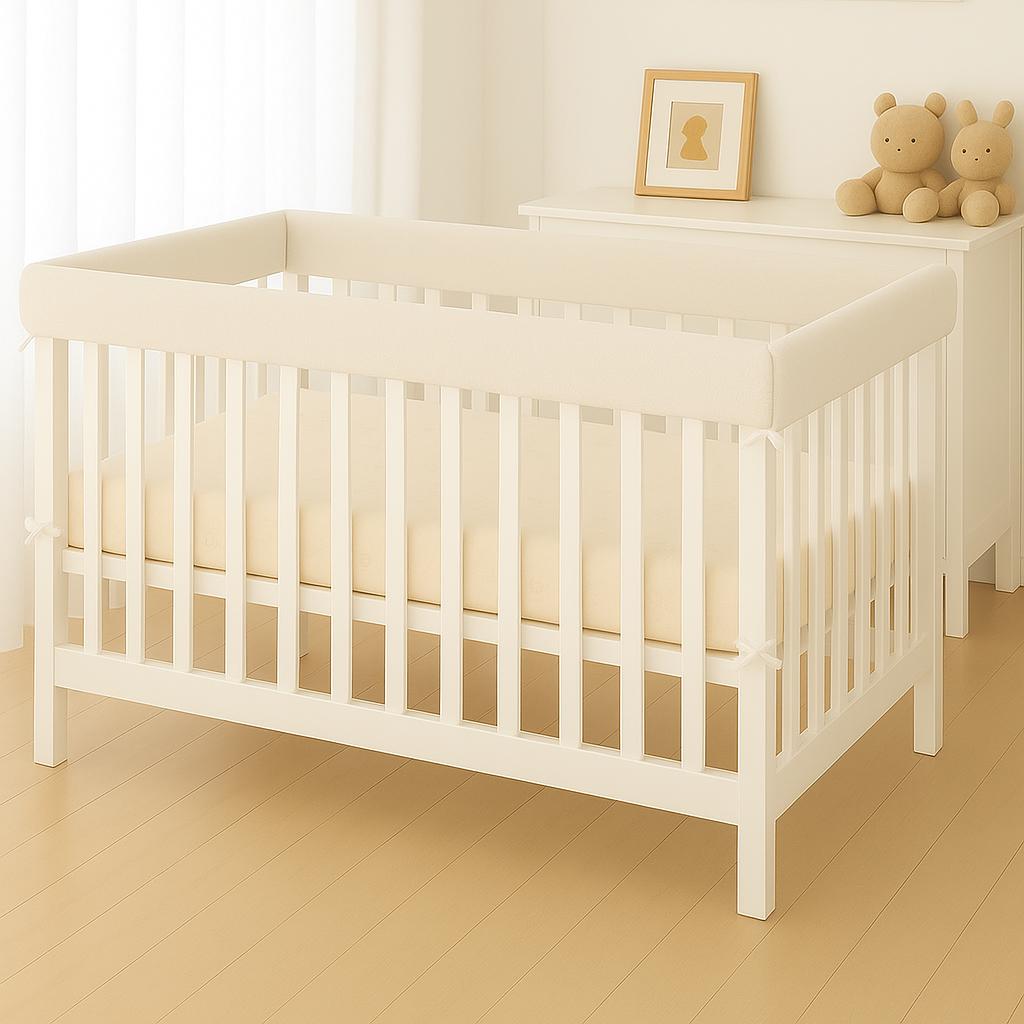 Ivory Crib Rail Cover